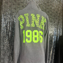 Load image into Gallery viewer, Grey vs pink zip up

