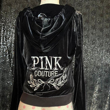 Load image into Gallery viewer, Vs pink couture velour zip
