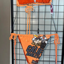Load image into Gallery viewer, Harley Davidson orange rework bikini
