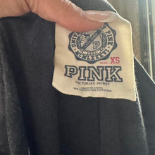 Load image into Gallery viewer, Vs pink velour black sweats
