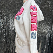Load image into Gallery viewer, Vs pink white zip up
