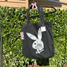 Load image into Gallery viewer, Playboy black tote bag

